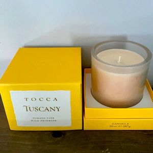 Tocca Tuacany 10oz candle. Tomato Vine and Primrose.
